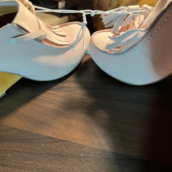 Anthro Lucky Penny Towering Tassel pink Mules - Picture 10 of 12